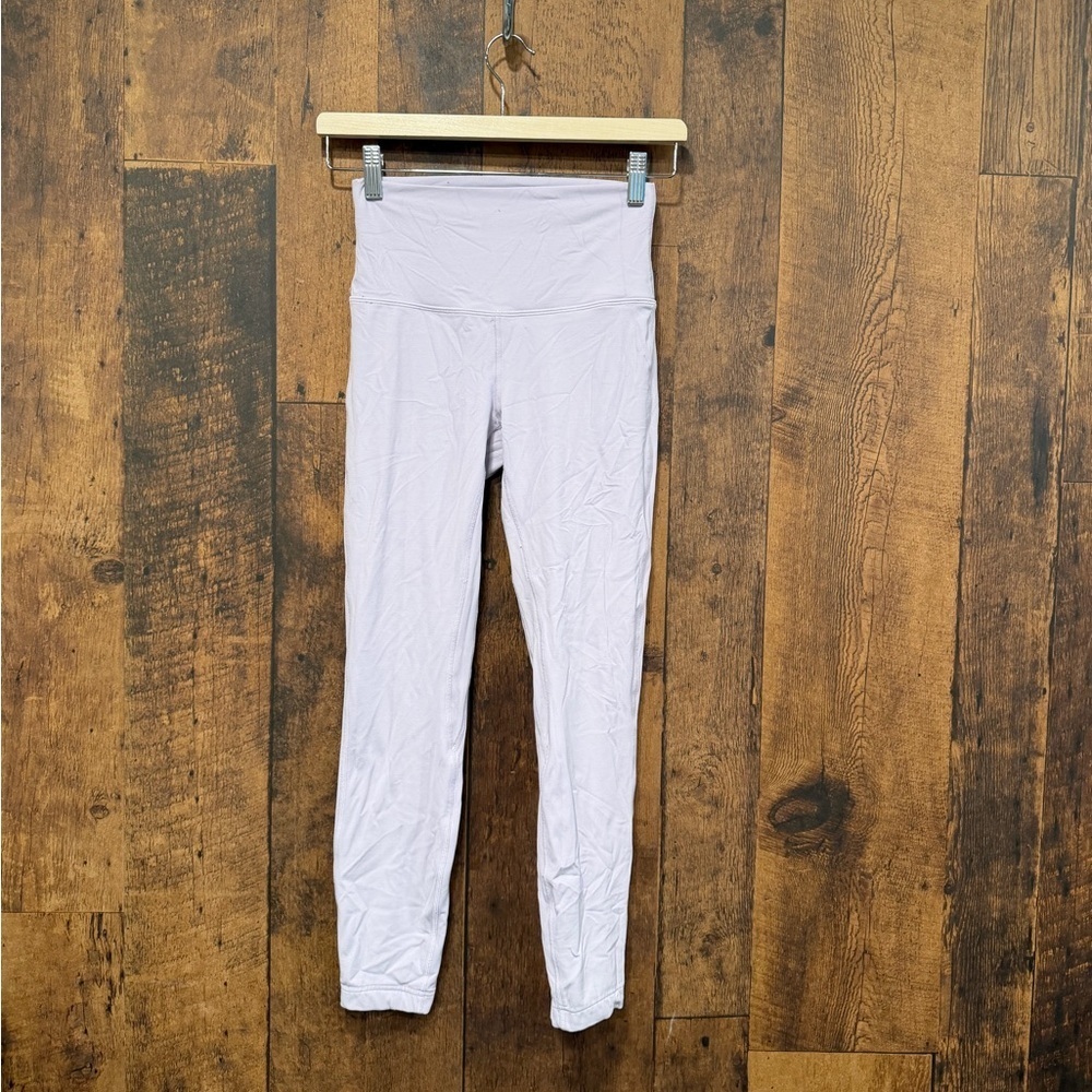 Lululemon Align Pant 25” Lavender Dew size 4 EUC - Picture 2 of 6